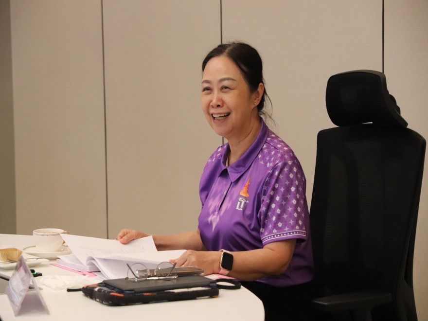ประชุมรายงานการเตรียมความพร้อมในการแข่งขันกีฬาสาธิตสามัคคี ครั้งที่ 49 ร่วมกับคณะผู้บริหาร มหาวิทยาลัยพะเยา