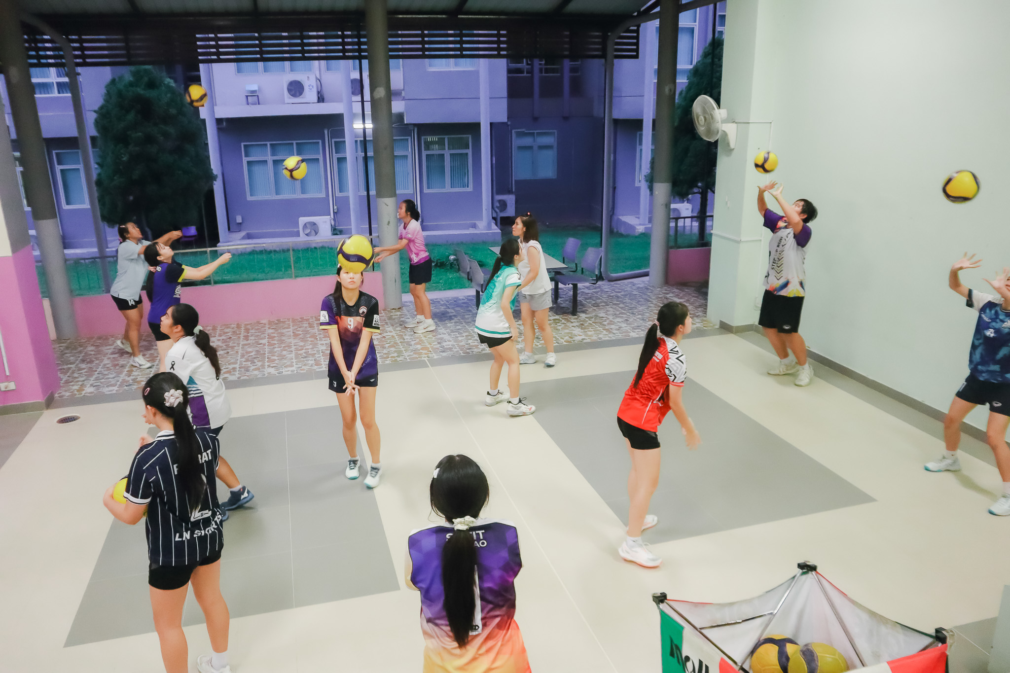 บรรยากาศการซ้อมกีฬา ของนักเรียนโรงเรียนสาธิตมหาวิทยาลัยพะเยา